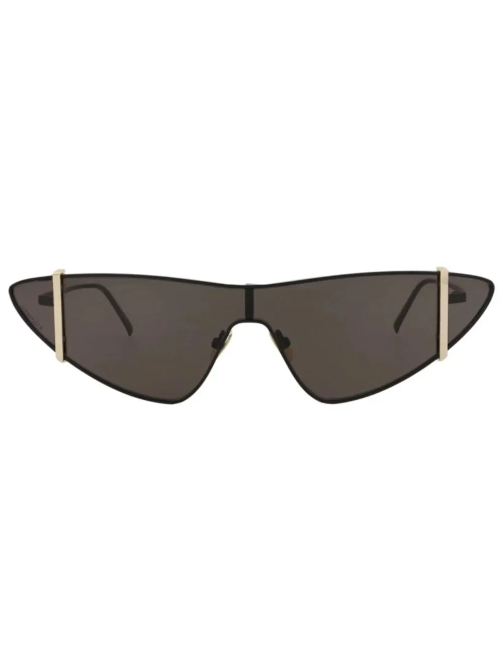 New Saint Laurent Women's Sunglasses Cat Eye Metal Frame Black Black Black